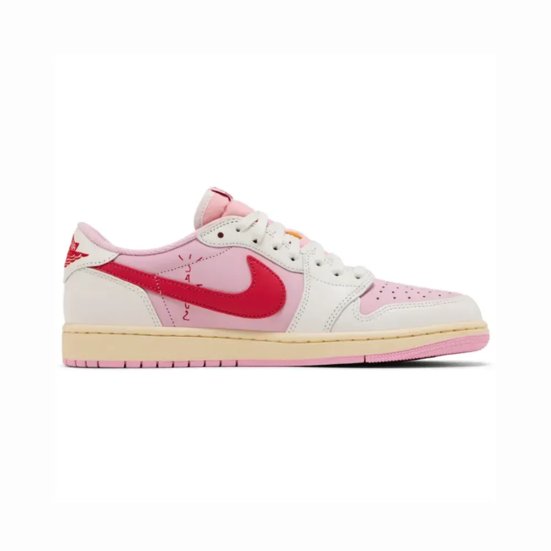 Air Jordan 1 Retro Low OG SP Travis Scott Sail Tropical Pink