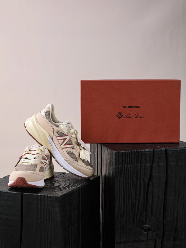 New balance 990v6 made in usa raw cashew x loro piana pronta entrega